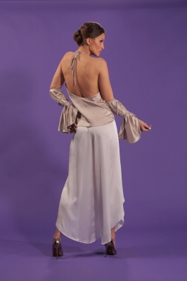 Blusa de cetim